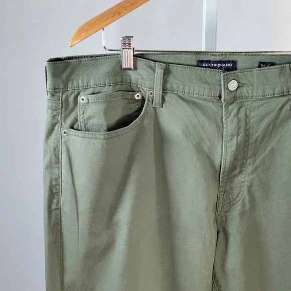LUCKY BRAND 121 heritage slim straight leg pants Sz 38 NEW - Picture 2 of 7